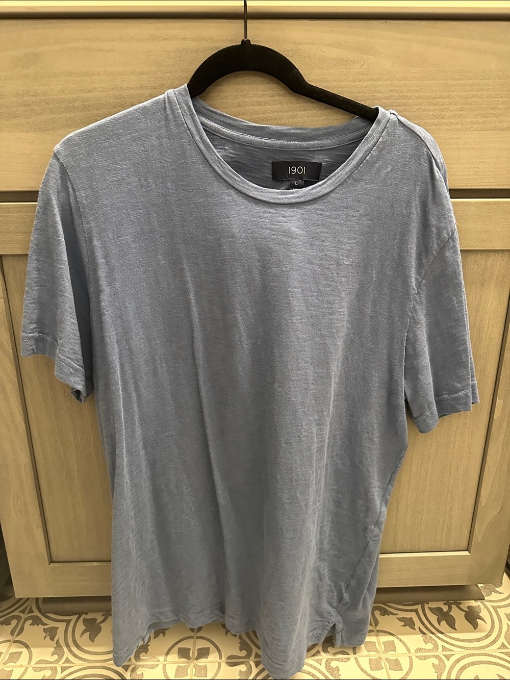 1901 Men’s Pale Blue Crewneck Short Sleeve Tee